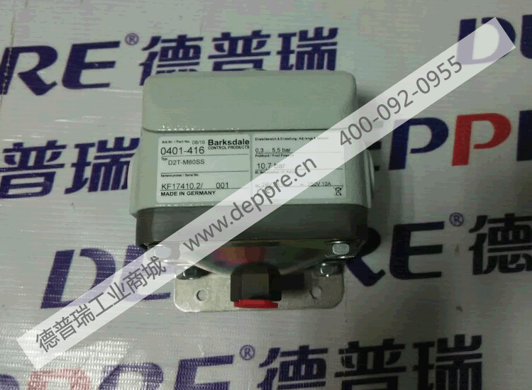 Barksdale接線板膜片壓力開(kāi)關(guān)D2T-M80SS